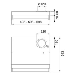 Franke Futurum Spirit Spiskåpa Lägenhet, Låg 498 Mm, Ventilation