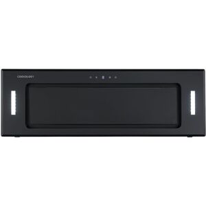 Cookology A+ Energy Rated - 90cm Built Under Canopy Cooker Hood - Black Glass