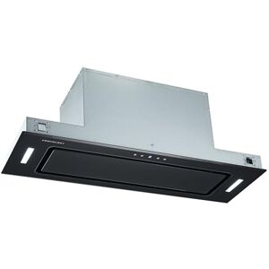 Cookology BUGL900BK/A+ Energy A+ Rated Built-in Black Glass 90cm Integrated Canopy Cooker Hood