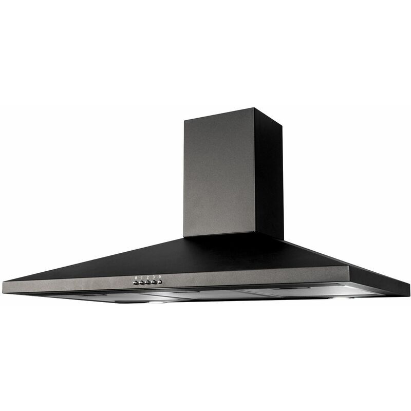 S.i.a - sia CHL90BL 90cm Black Pyramid Chimney Cooker Hood Kitchen Extractor Fan