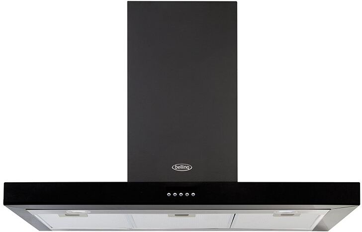 Belling Cookcentre Flat Black 100cm Chimney Hood