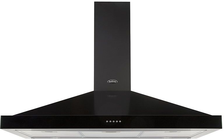 Belling Farmhouse Black 100cm Chimney Hood