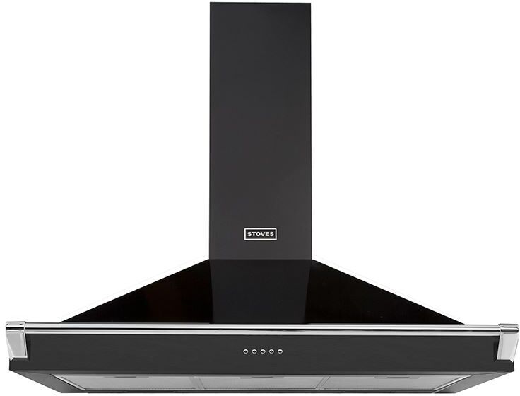 Stoves S900 Richmond 90cm Chimney Hood with Rail - Grey