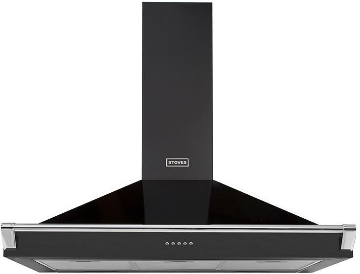 Stoves S1100 Richmond 110cm Chimney Hood with Rail - Grey