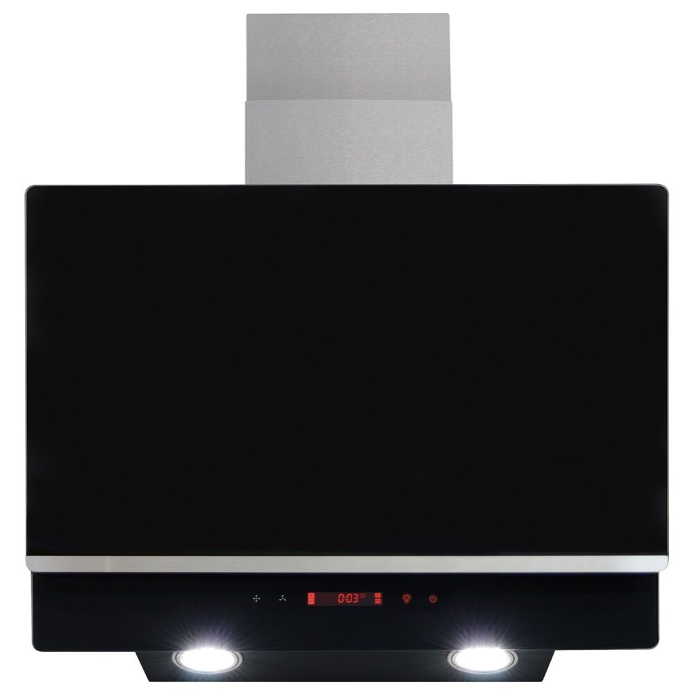 Amica AEA60BL 60cm Chimney Hood - Black