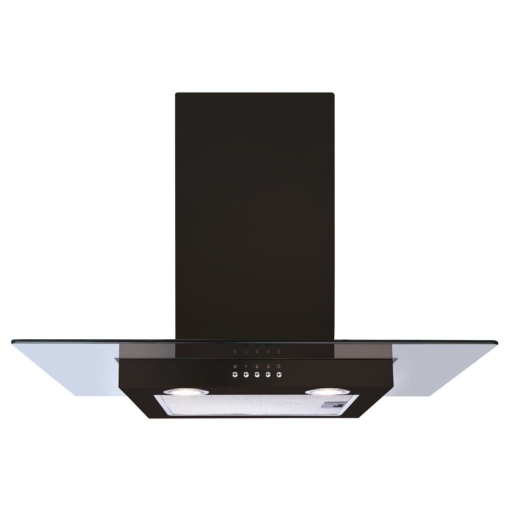 CDA ECN72BL 70cm Chimney Hood - Black