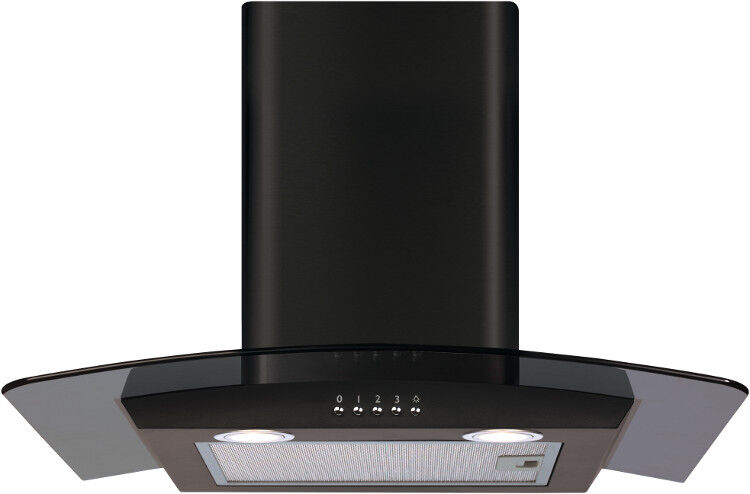 CDA ECP62BL 60cm Chimney Hood - Black