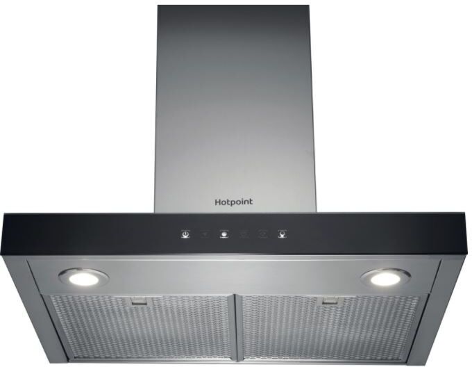 Hotpoint PHBS6.8TLFIX 60cm Chimney Hood - Stainless Steel