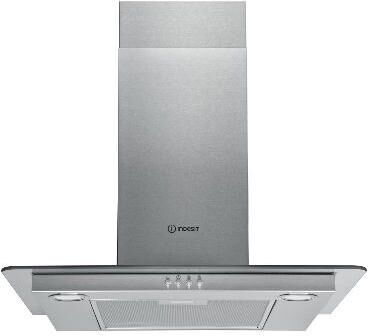 Indesit IHF 6.5 LM X 60cm Chimney Hood - Stainless Steel