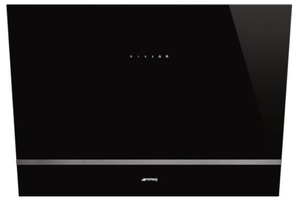 Smeg KV28N 80cm Chimney Hood - Black