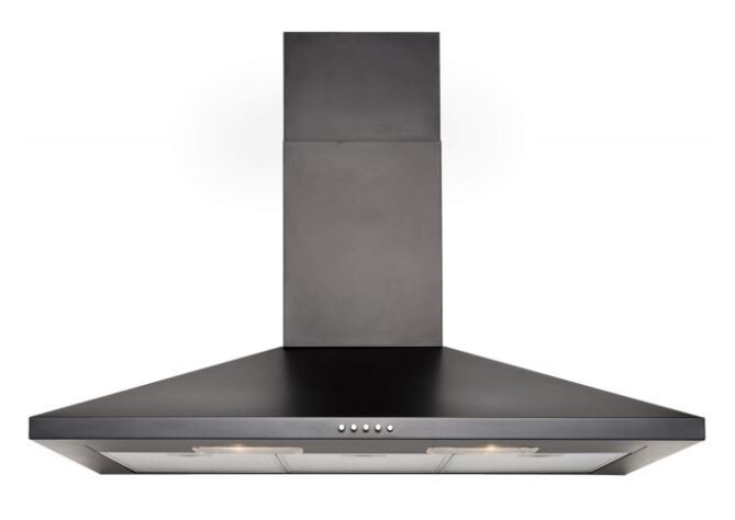 Belling CHIM90 90cm Black Chimney Cooker Hood - Black