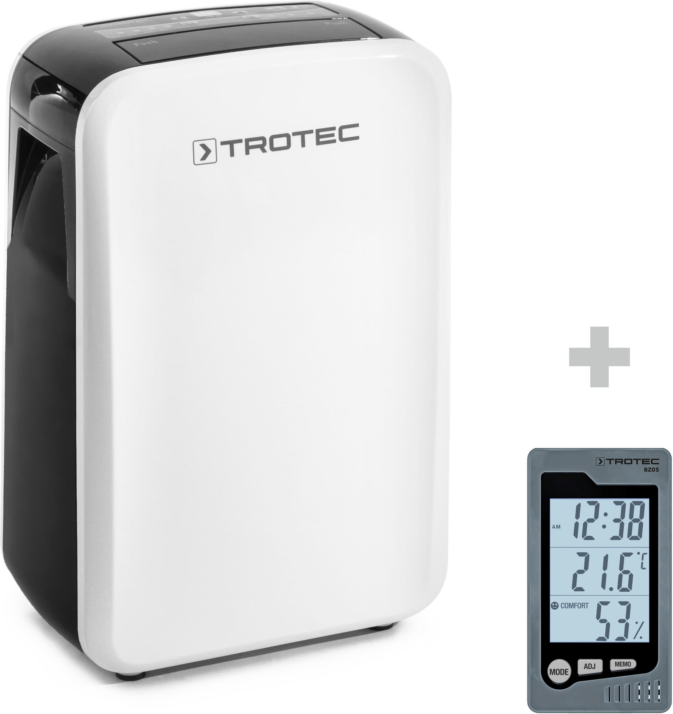 Trotec Déshumidificateur TTK 71 E + Thermo-hygromètre de table BZ05