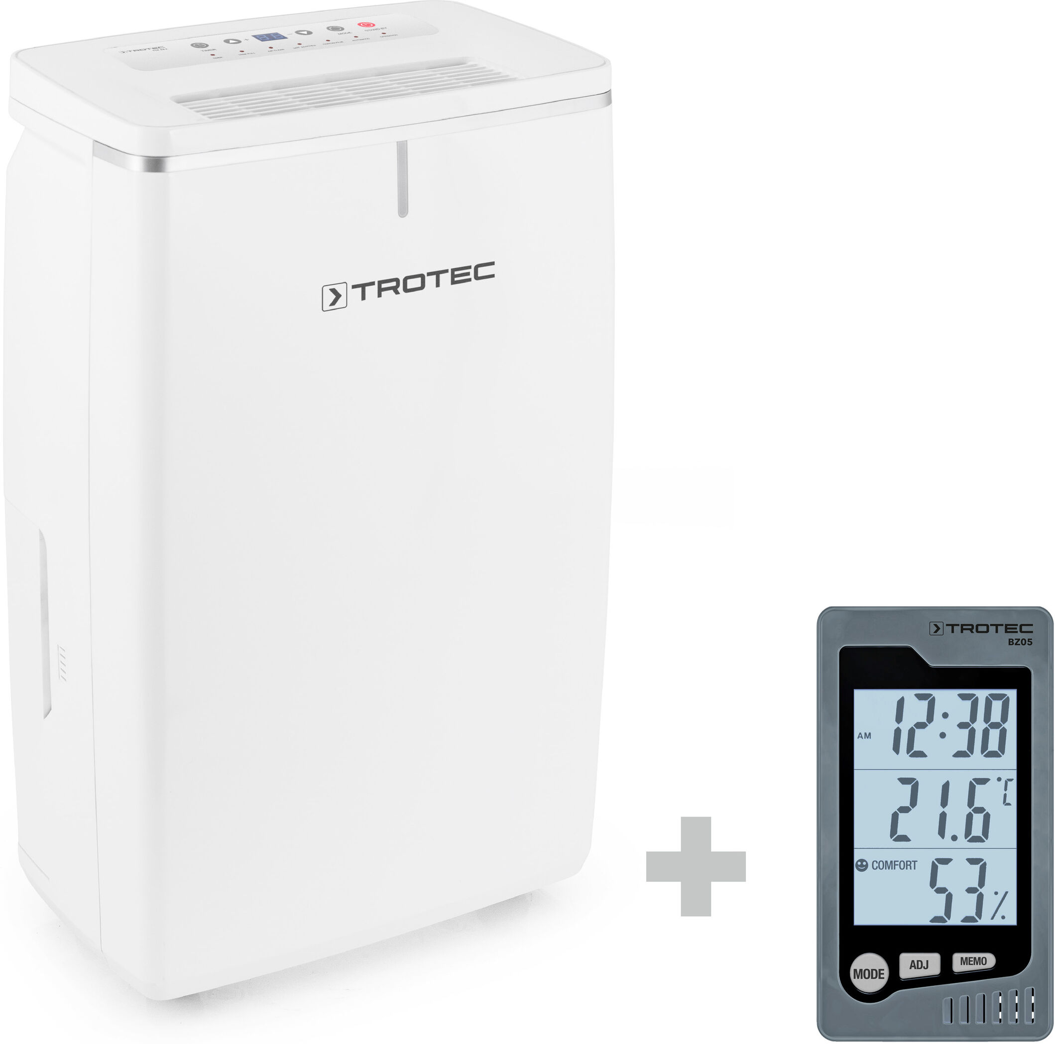 Trotec Déshumidificateur TTK 53 E + Thermo-hygromètre de table BZ05