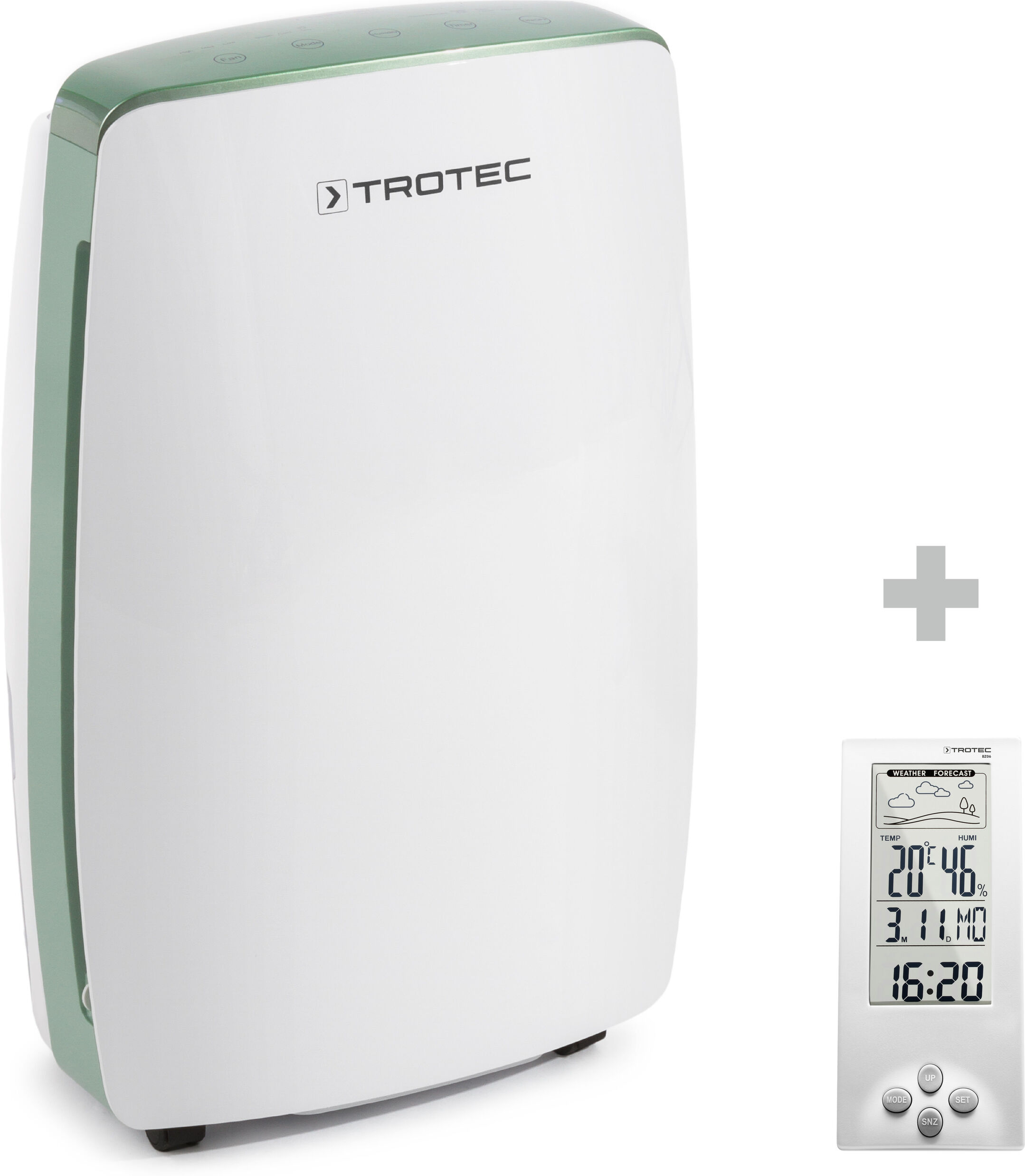 Trotec Déshumidificateur TTK 68 E + Thermo-hygromètre / Station météo BZ06