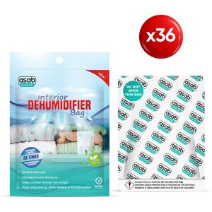 Asab - 36 x Standing Interior Dehumidifier Bag 500ml - 36