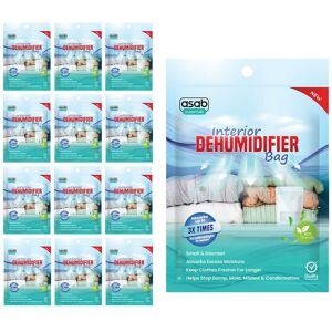 Asab - 12 x Standing Interior Dehumidifier Bag 500ml - 12