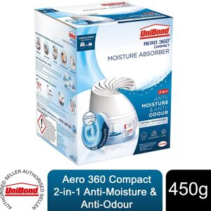 UniBond AERO 360 Compact Dehumidifier with Refill Tab, 450g