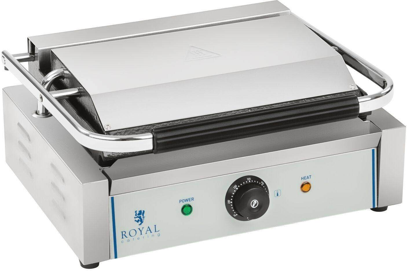 Royal Catering Kontaktgrill - geriffelt - 2.200 W