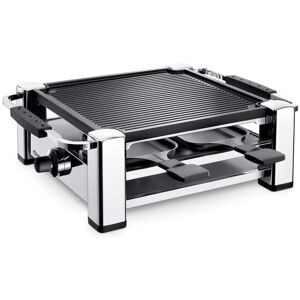 KOENIG Raclette »Raclette-Grill«, 4 St. Raclettepfännchen, 600 W silberfarben, schwarz