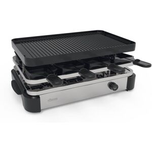 KOENIG Raclette »Pro 8 Personen«, 8 St. Raclettepfännchen, 1500 W schwarz/silberfarben