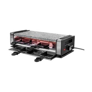 Unold 48760 RACLETTE Delice Basic für bis zu 8 Personen, Große, rechteckige Naturstein-Grillplatte