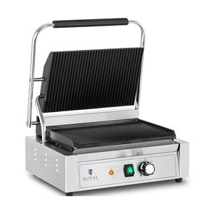 Royal Catering Kontaktgrill - 2.200 W - geriffelt