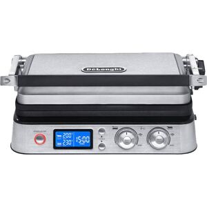 DeLonghi MultiGrill CGH1030D, Elektro-Grill mit 7 Kochfunktionen, elektrischer Kontaktgrill, Tischgrill, mit Waffeleisen & Gratin-Funktion