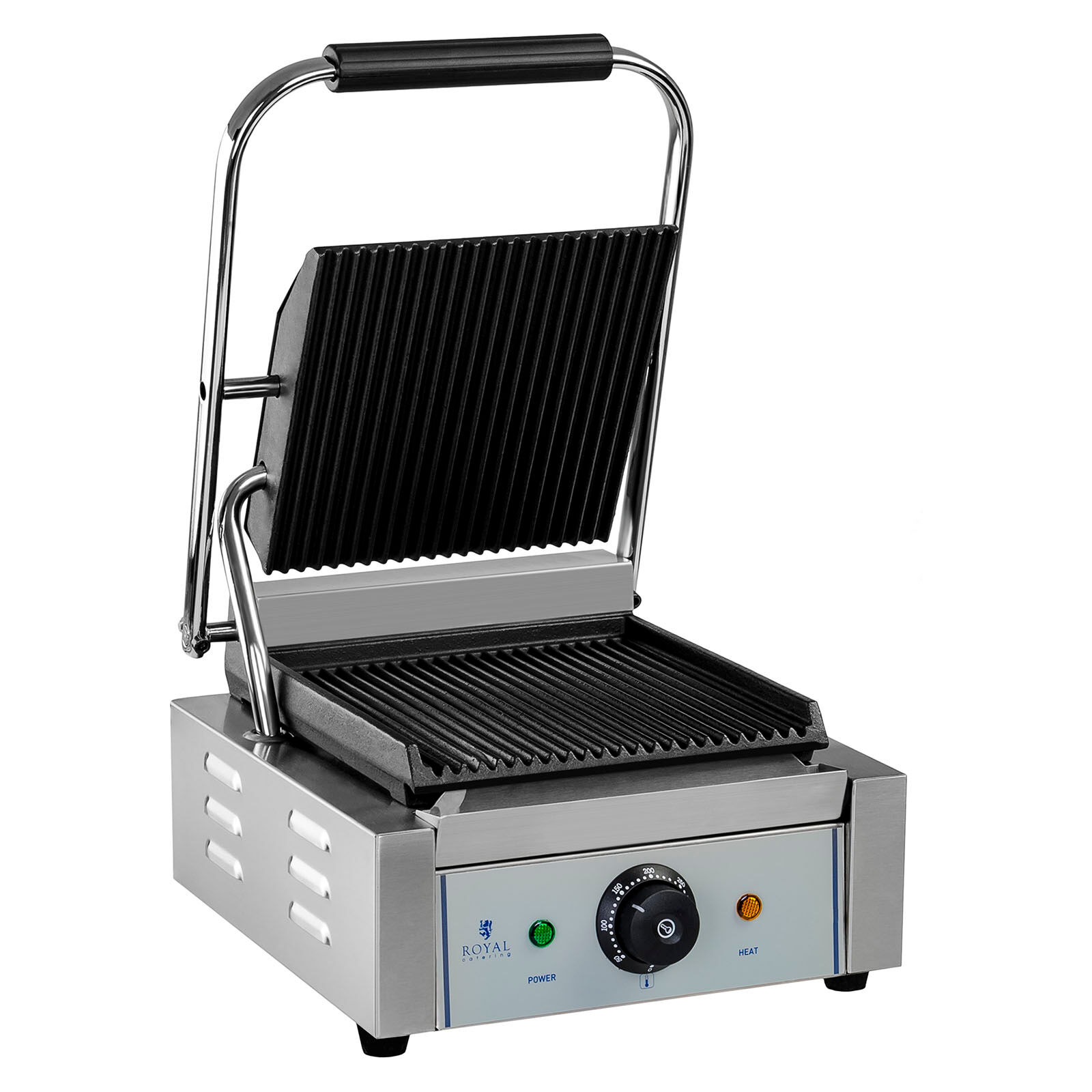 Royal Catering Kontaktgrill geriffelt 1.800 W 10010330