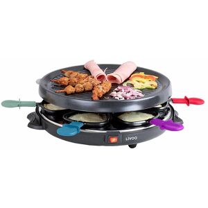 Appareil a raclette 6 personnes 800 W DOC207 Livoo [Noir]