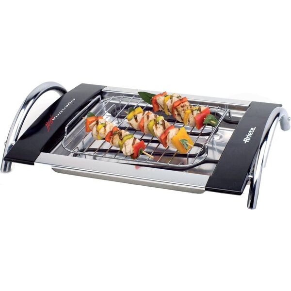 ariete 732 barbecue elettrico da giardino da tavolo portatile bbq da esterno con vano raccogligrasso potenza 2000 watt - 732 churrasco grill