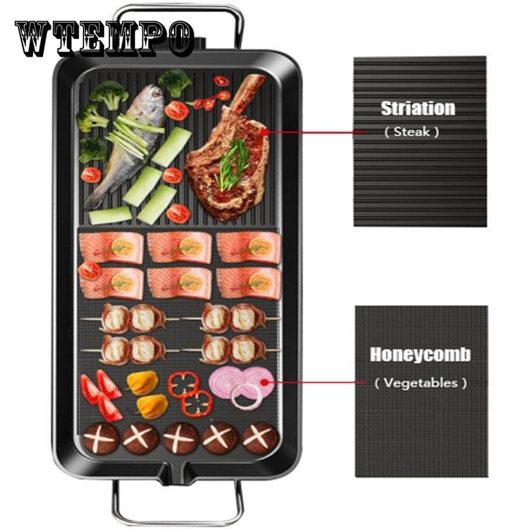 WTEMPO Electric BBQ 220V Electric Grill Grilling Household Appliances for Kitchen Electrical Appliances for Kitchen Cooking 1500W