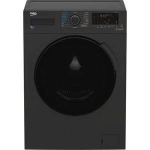 BEKO WDK742421A Bluetooth 7 kg Washer Dryer - Black, Black