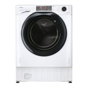 HAIER Series 4 HWDQ90B416FWB-UK Integrated 9 kg Washer Dryer, White