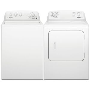 Whirlpool 3LWTW4705FW 3LWED4705FW 15kg American Washing Machine And Dryer Pack - WHITE