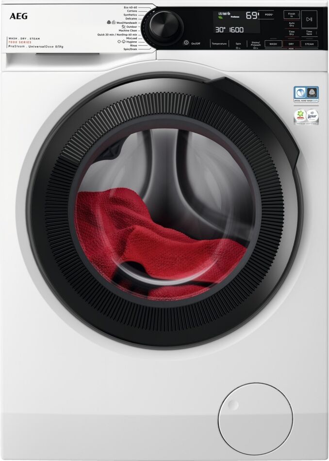 AEG LWR7485M4U 8kg/5kg Series 7000 Washer Dryer 7000 Series - WHITE