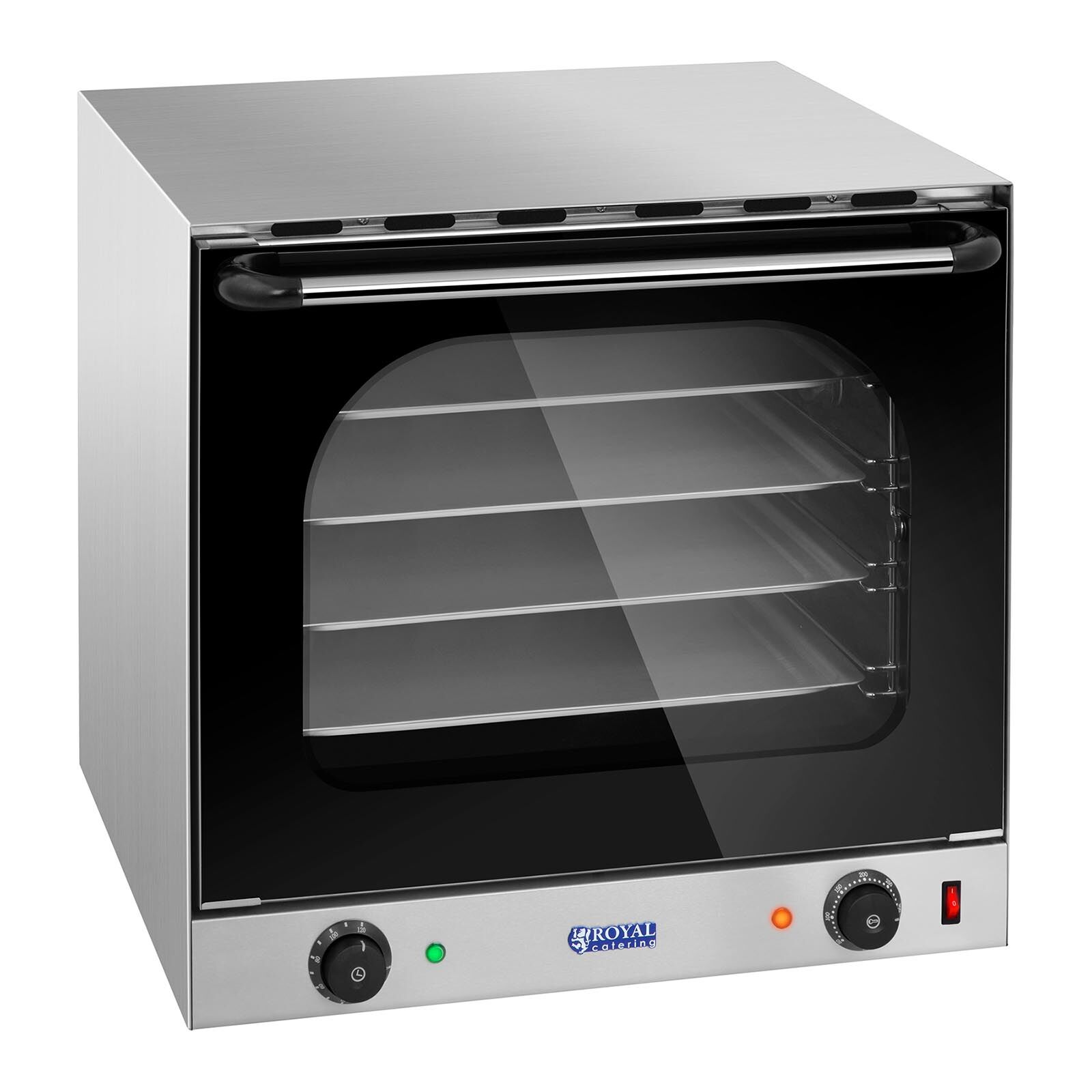 Royal Catering Forno a convezione professionale - timer - 4 teglie incluse RCCO-2.0