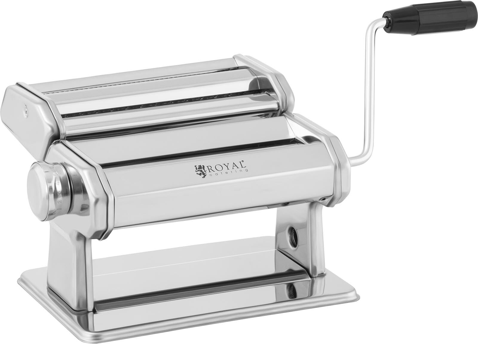 Royal Catering Machine à pâtes fraiches - 17 cm - 0,5 à 3 mm - Manuelle - Accessoire de coupe amovible RC-PM180Q