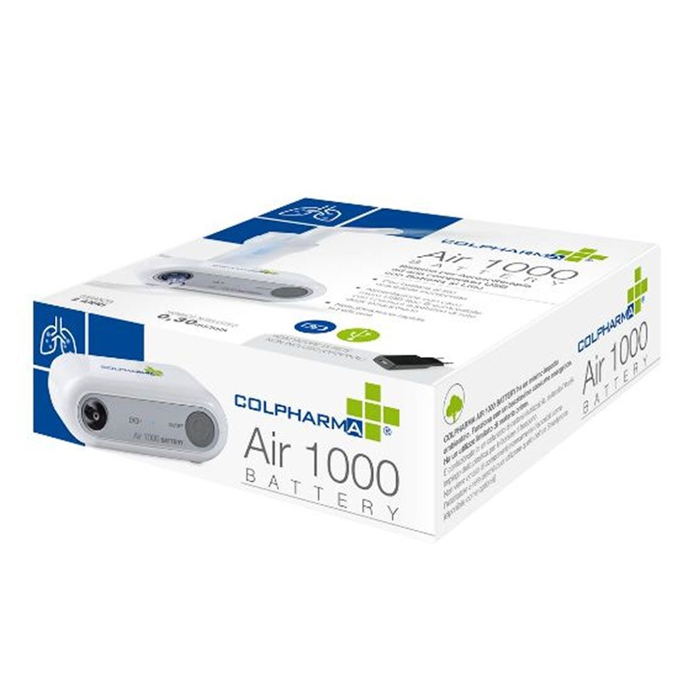 Colpharma Air 1000 Battery Aerosol a Batteria Portatile con Microcompressore