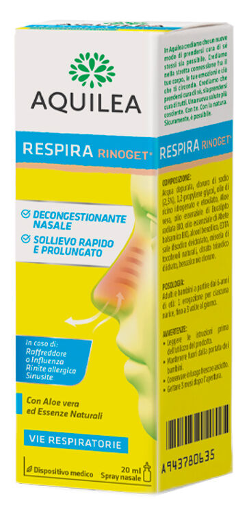 URIACH ITALY Srl Aquilea Respira Rinoget 20ml