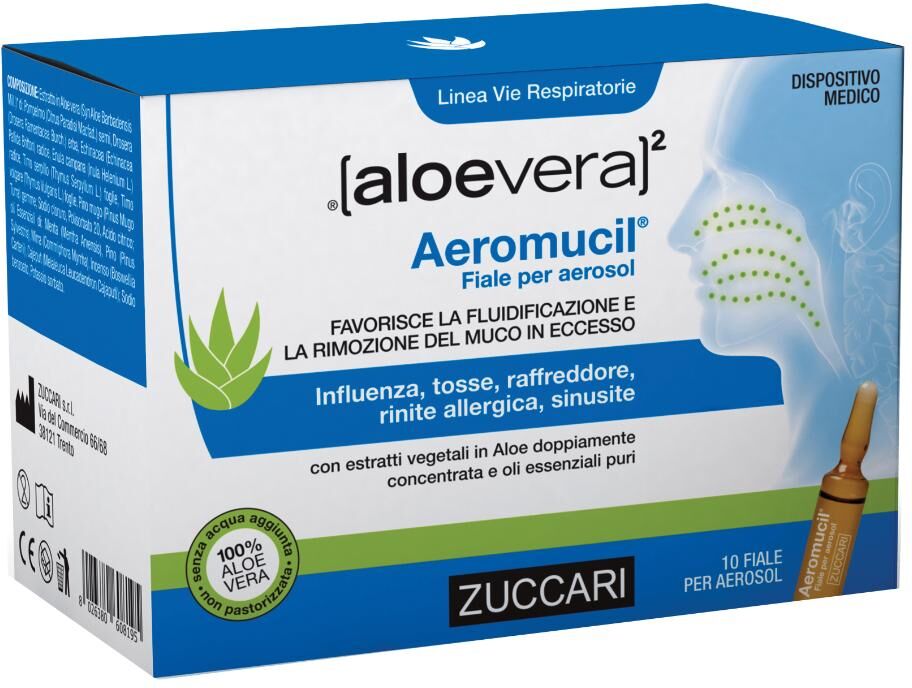 Zuccari Srl Aloevera2 Aeromucil 10f 5ml