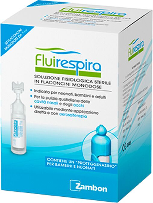 Fluirespira Soluzione Fisiologica 30 Flaconcini Monodose