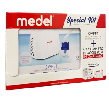 Medel Linea Aerosolterapia Sweet dispositivo per Aerosol + Kit Omaggio