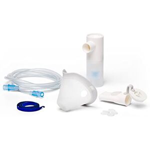 OMRON NEB6034 Complete Accessory Replacement for Adults Nebuliser Accessory Set for OMRON X105 Advanced Adult Mask, Mouthpiece, Nose Piece, air Tube, air Filters OMRON Original Accessory