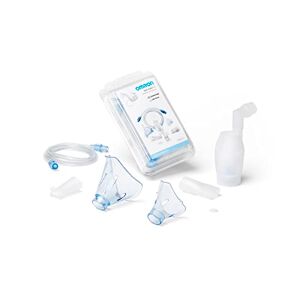 OMRON NEBASKIT-11 Complete Accessory Replacement for Adults & Kids Nebuliser Accessory Set for OMRON C102 Total Masks, Mouthpiece, Nose Piece, air Tube OMRON Original Accessory