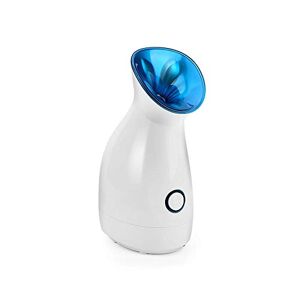 FBKPHSS Nano Ionic Face Steamer, Facial Humidifier Vaporizador Household Deep Cleaning Facial Steamer Nano Hot Mist Spray Sauna Thermal Steam for Moisturizing,Blue