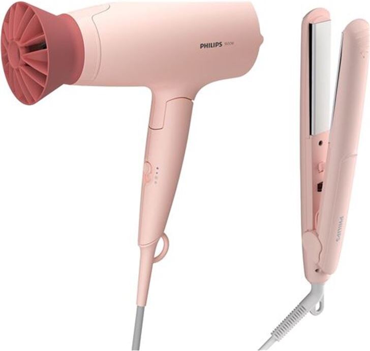 Philips bhp398/00 secador + placha pelo rosa secador