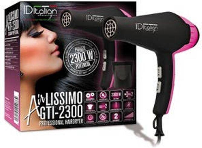 ID ITALIAN Secador de Cabello ID ITALIAN Airlissimo GTI 2300 Rosa Dryer