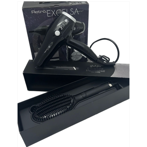 Phon Retro' Excelsa Sirio 2300 Watt E Spazzola Ghd Glide Nera