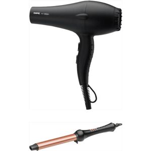 Phon Move Air 9000 Black Piu' Ferro Retro' Curl Wave Styler I 14x19mm  Omaggio  Spray Lucidante H-Zone 200 Ml