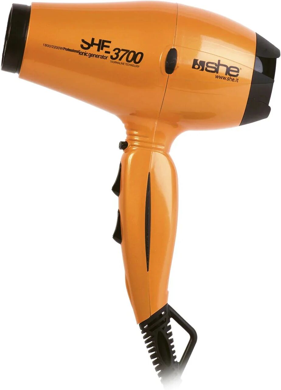 She Professional Asciugacapelli Compatto 3700 Ionic 2200 W Colore Arancione